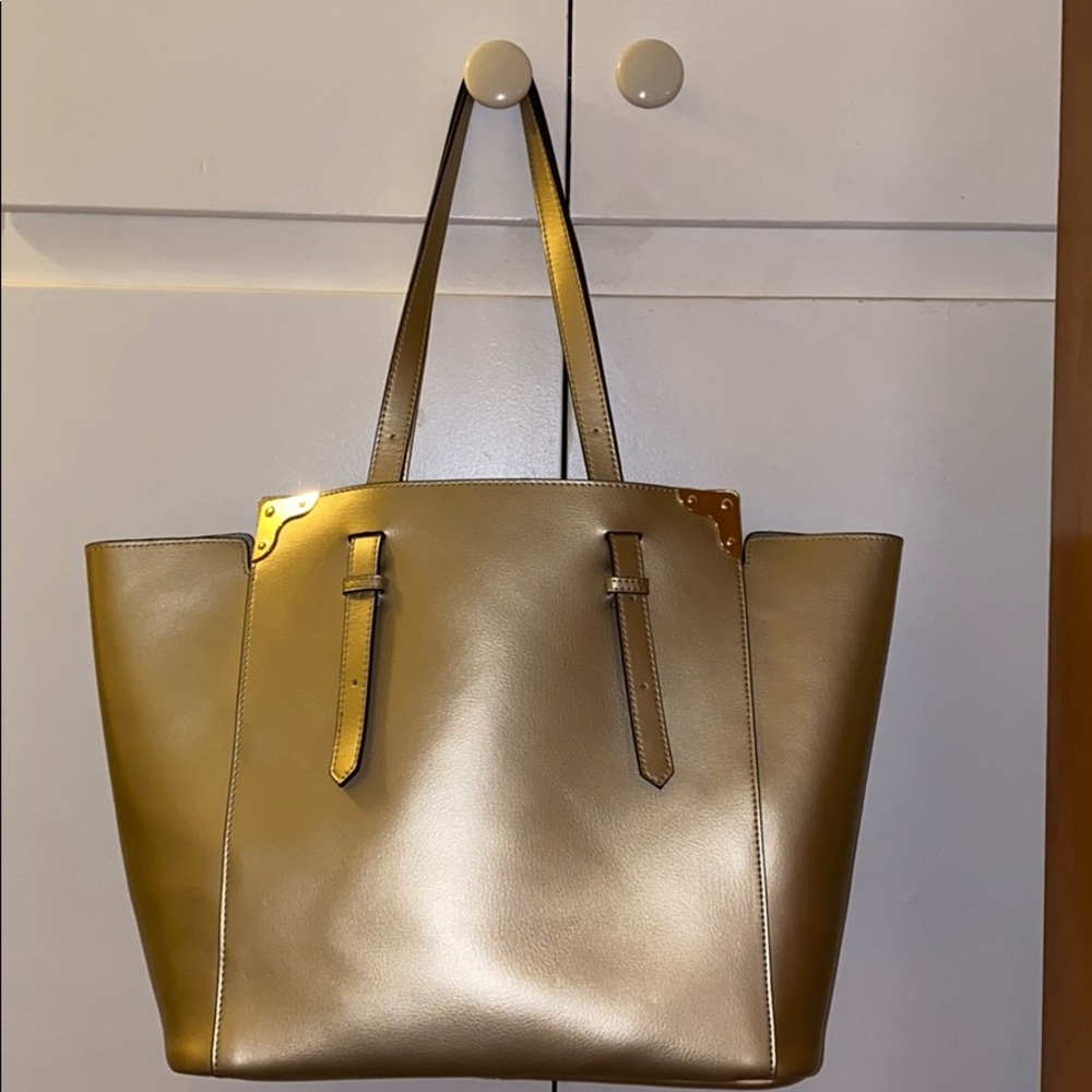 Genuine Leather Tosca Blu Large Tote